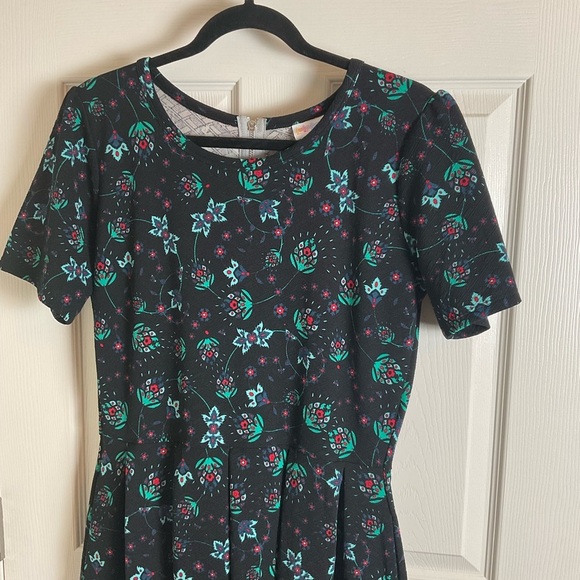 Lularoe Amelia Floral Print Women's Dress size X-Large - Picture 3 of 9
